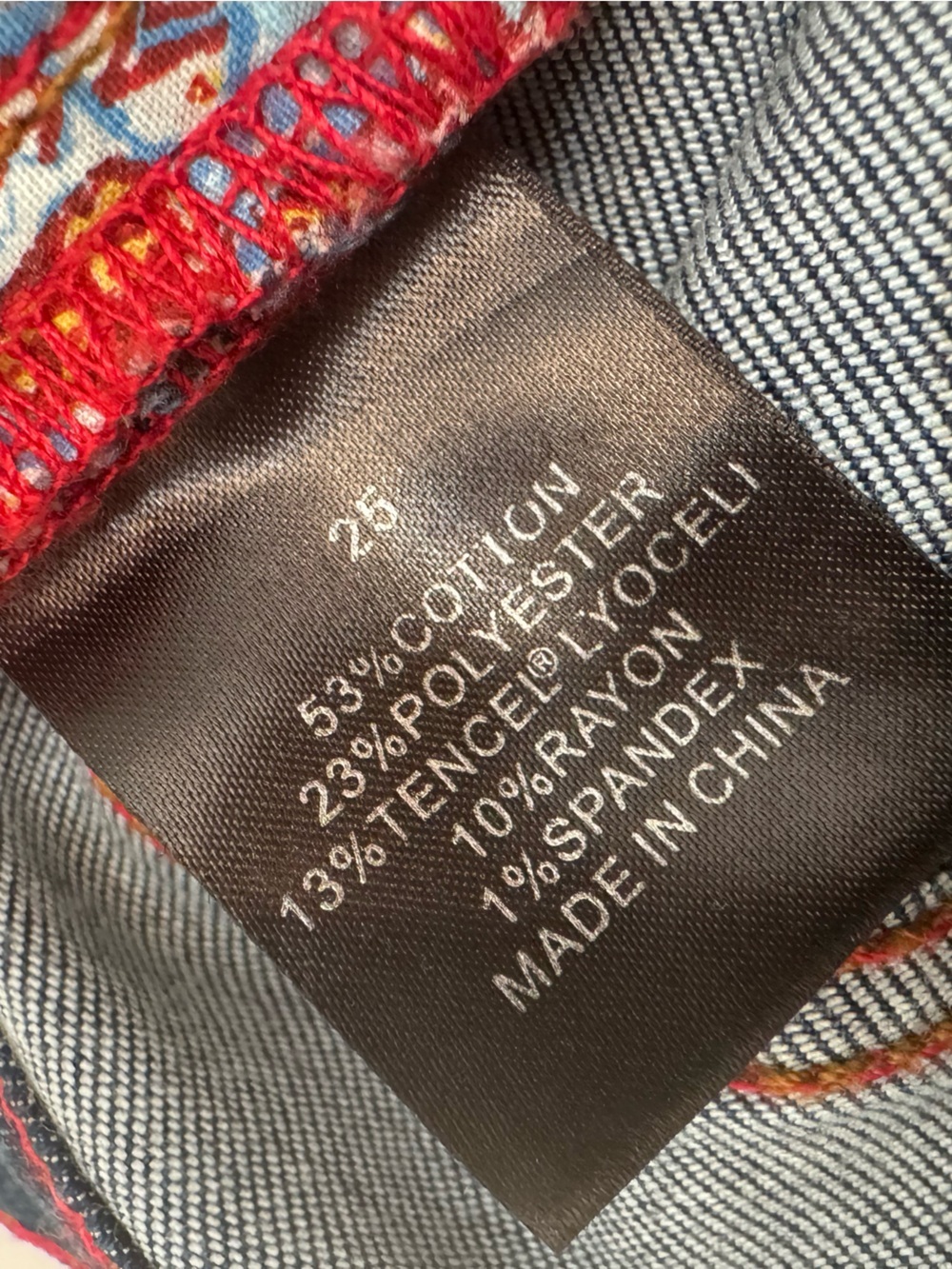 Johnny Was “The Skinny Jean” Mid-Rise Jeans - size 25 - Picture 7 of 7